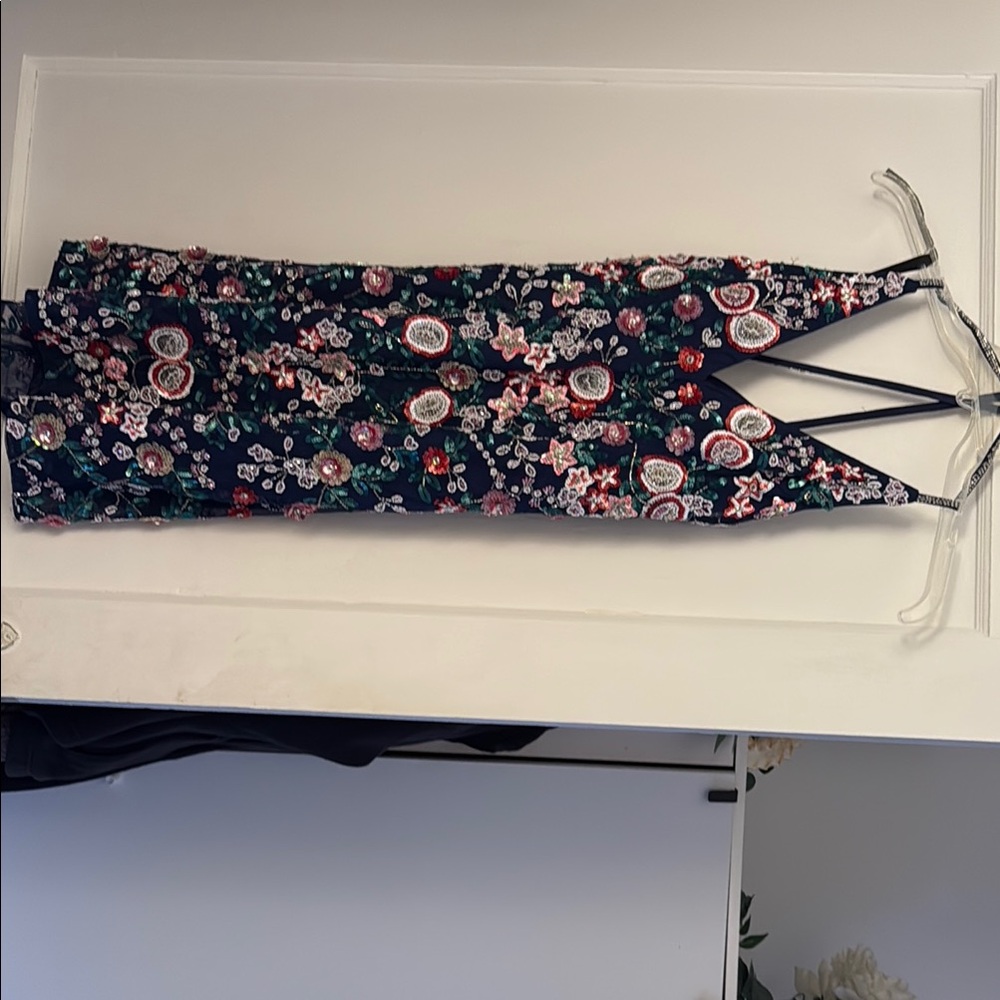 Floral Homecoming Dress or short Prom